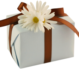 a brown gift box